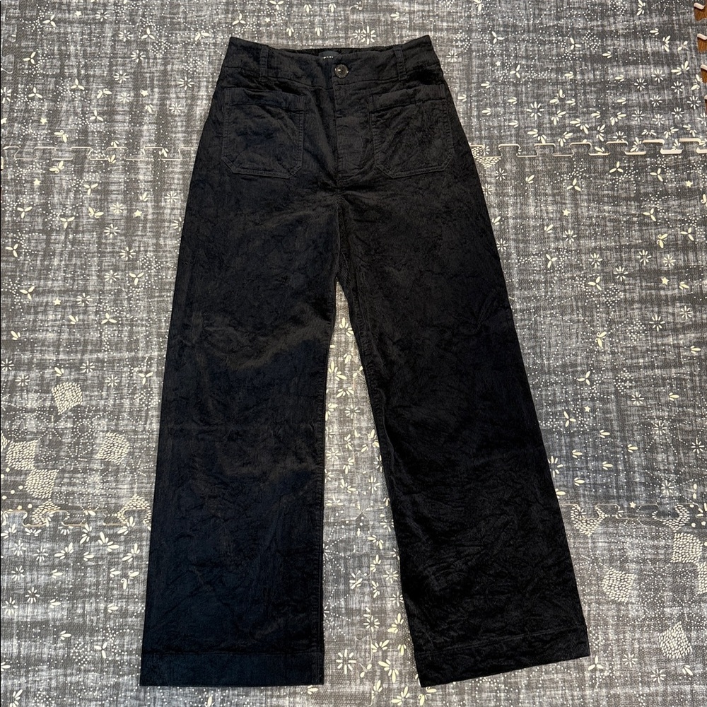 Maeve 28 The Colette Full-Length Wide-Leg Corduroy Pants
